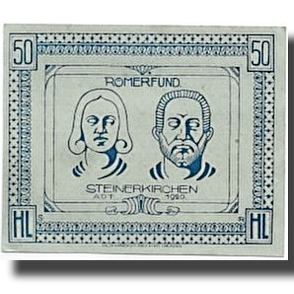 Banknote, Austria, Steinerkirchen an der Traun, 50 Heller, personnage, UNC(63)