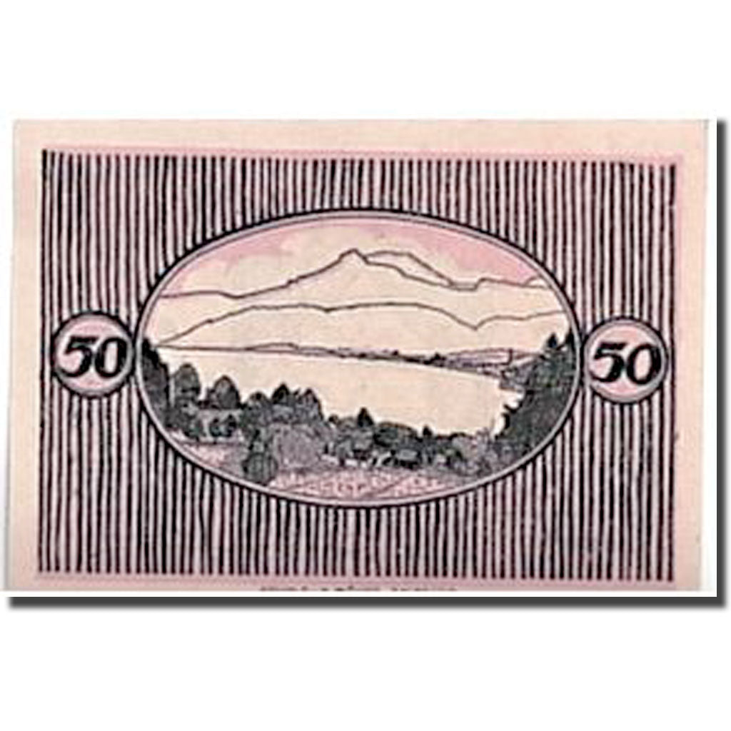 Banknote, Austria, St Gilgen, 50 Heller, paysage, 1920, 1920-05-08, UNC(63)