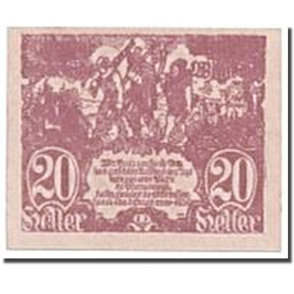 Geldschein, Österreich, St Peter am Wimberg, 20 Heller, personnage, UNZ-
