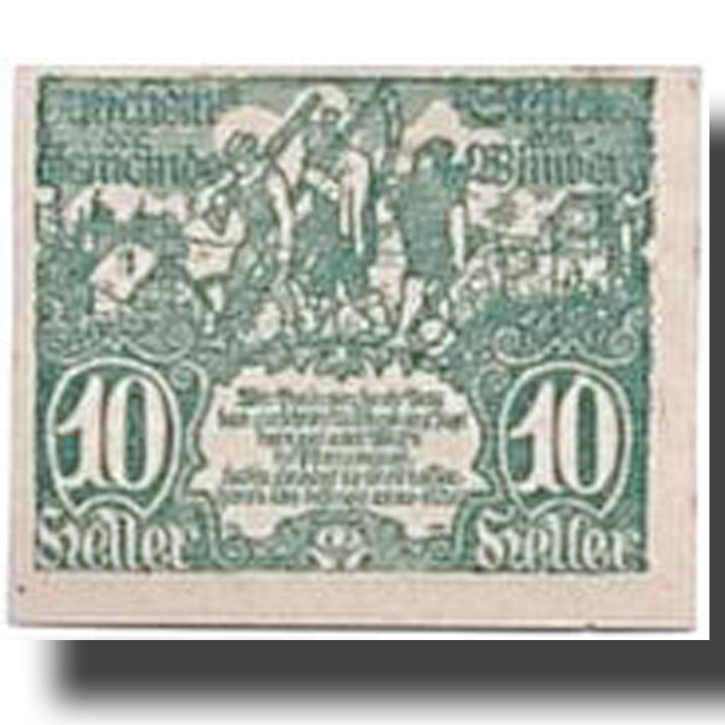 Banknote, Austria, St Peter am Wimberg, 10 Heller, personnage, UNC(63), Mehl:926