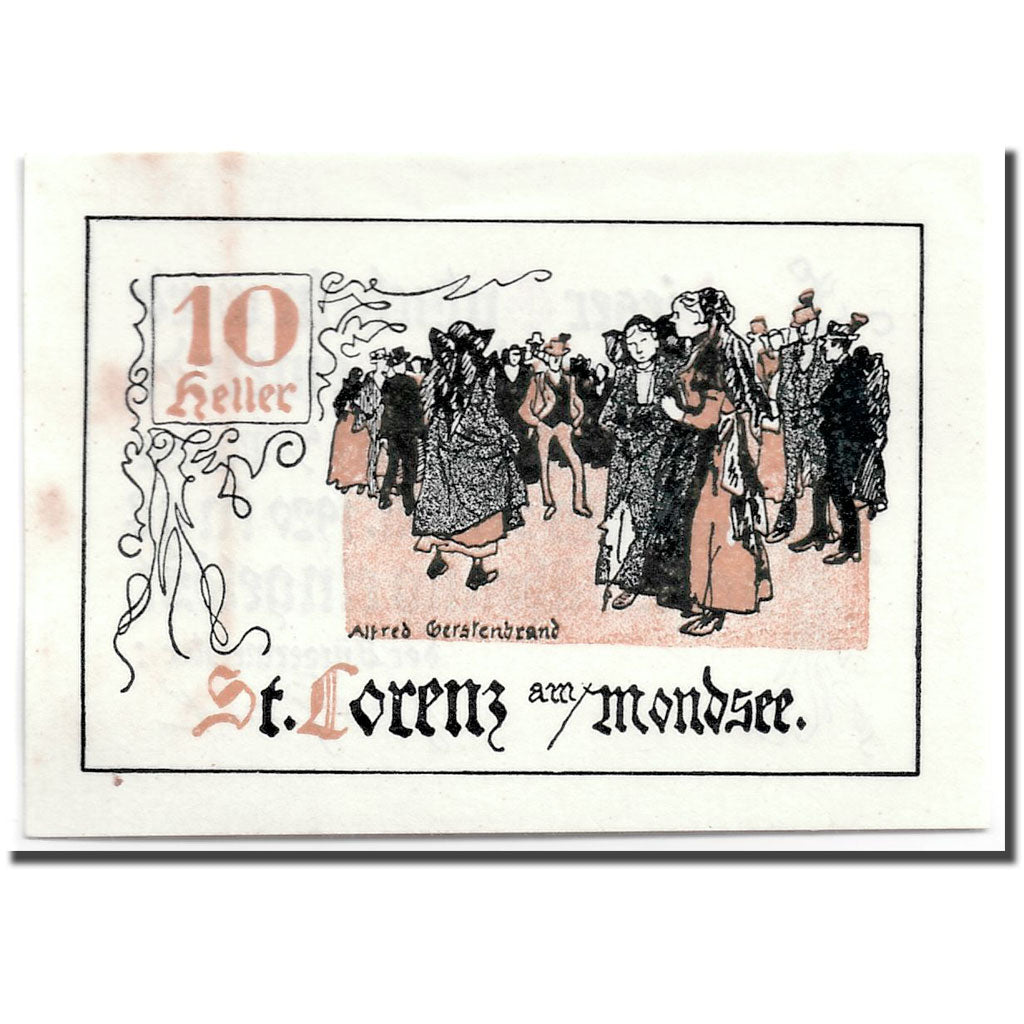 Geldschein, Österreich, St Lorenz, 10 Heller, personnage, UNZ-, Mehl:904