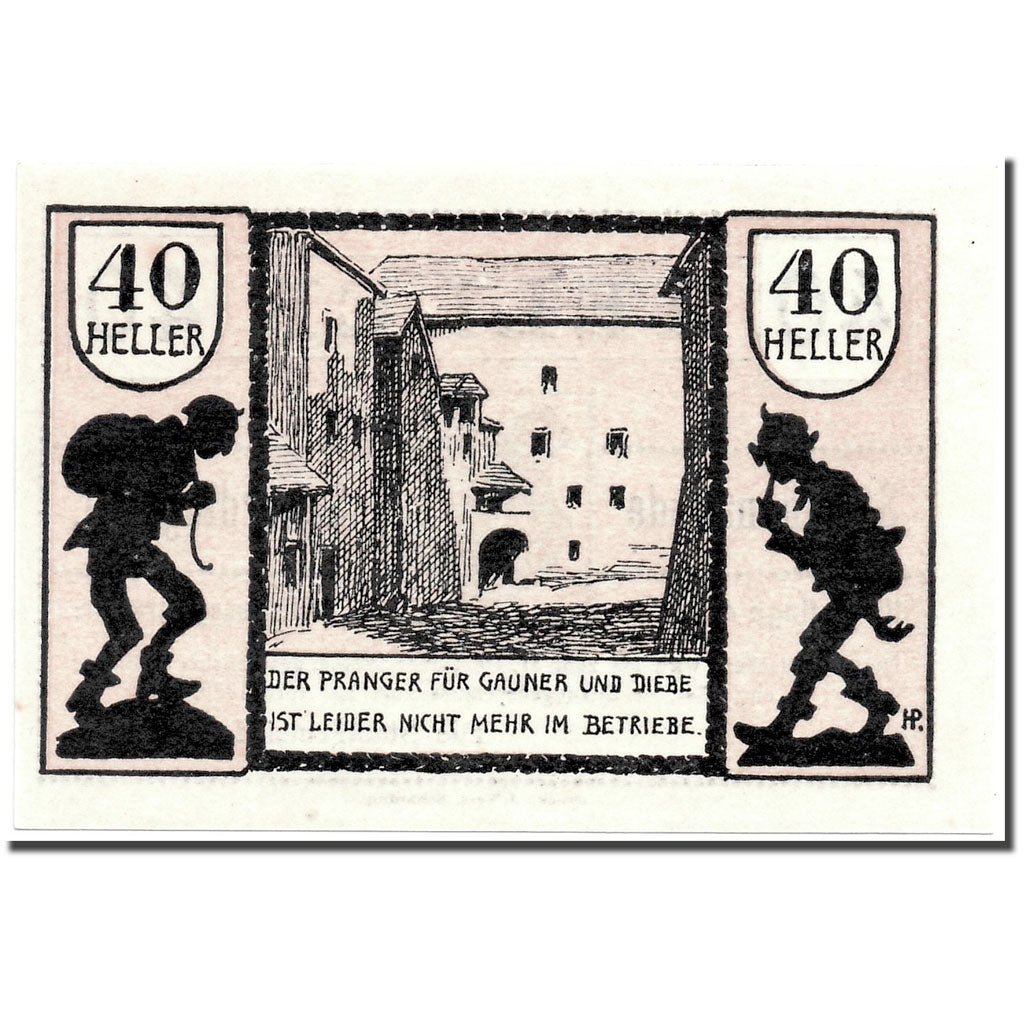 Geldschein, Österreich, Schärding, 40 Heller, ruelle, 1920, 1920-04-30, UNZ-