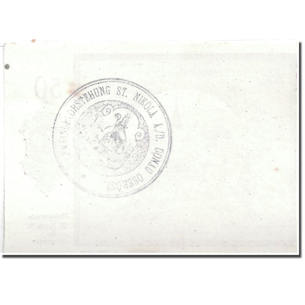 Banknote, Austria, St Nikola ad Donau, 50 Heller, paysage, UNC(63), Mehl:914 I