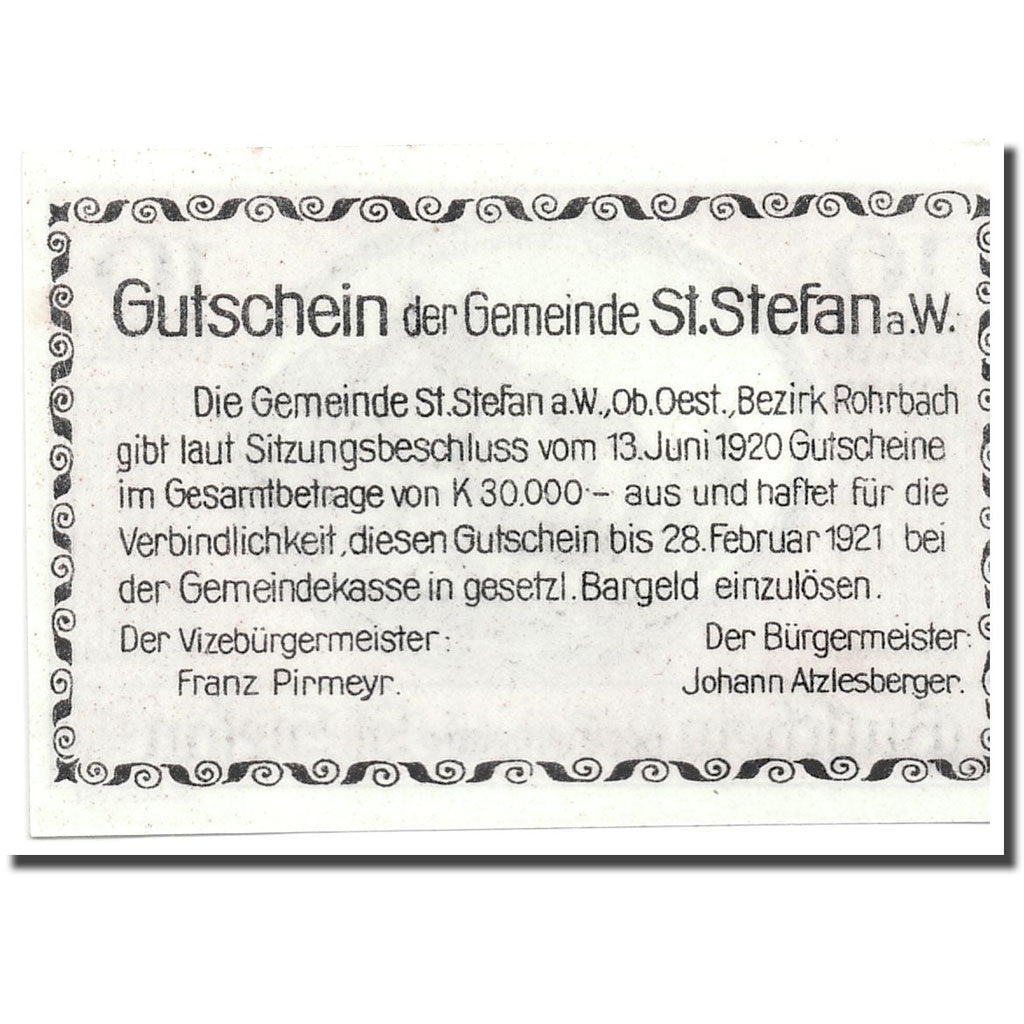 Banknote, Austria, St Stefan, 10 Heller, paysage, 1920, 1920-06-13, UNC(63)