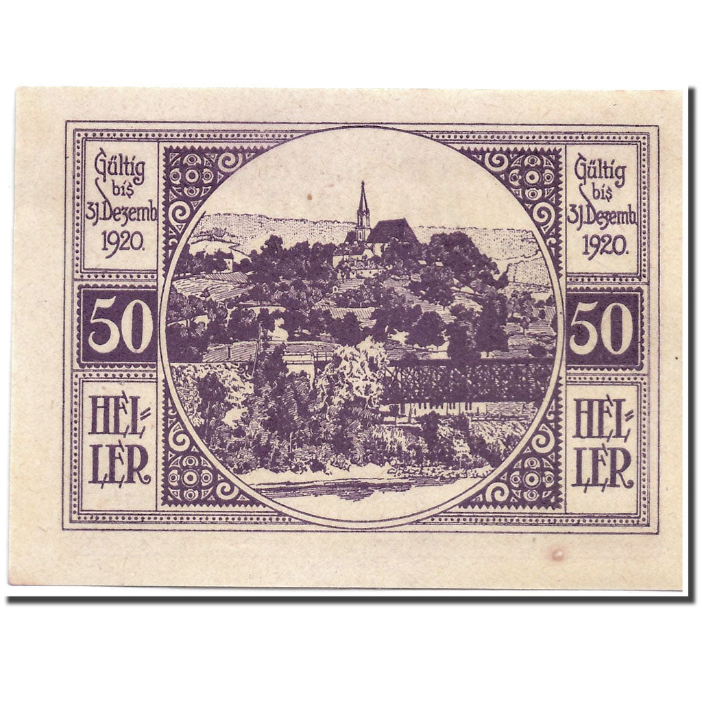 Geldschein, Österreich, St Ulrich, 50 Heller, paysage, 1920, UNZ-, Mehl:940