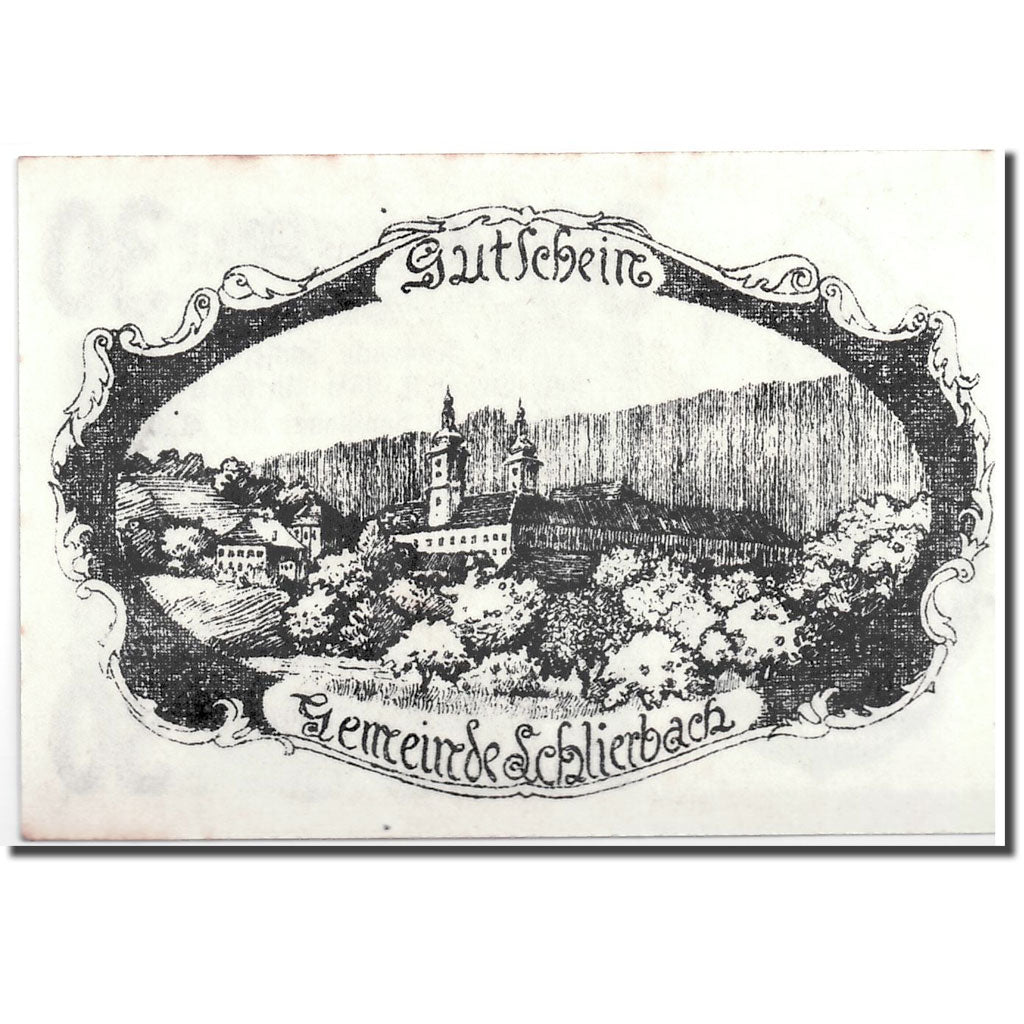 Geldschein, Österreich, Schlierbach O.Ö. Gemeinde, 30 Heller, paysage, 1920