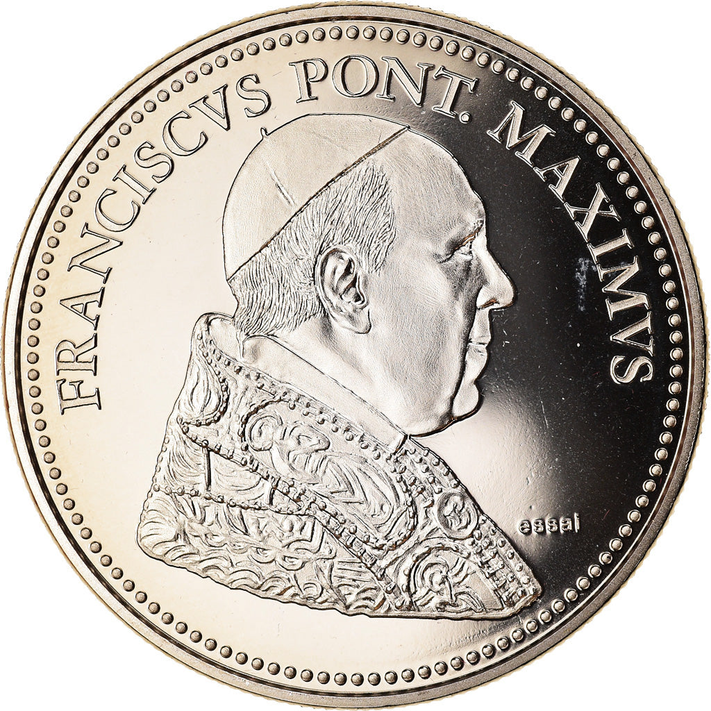 Vatican, Medal, Le Pape François, MS(63), Copper-nickel