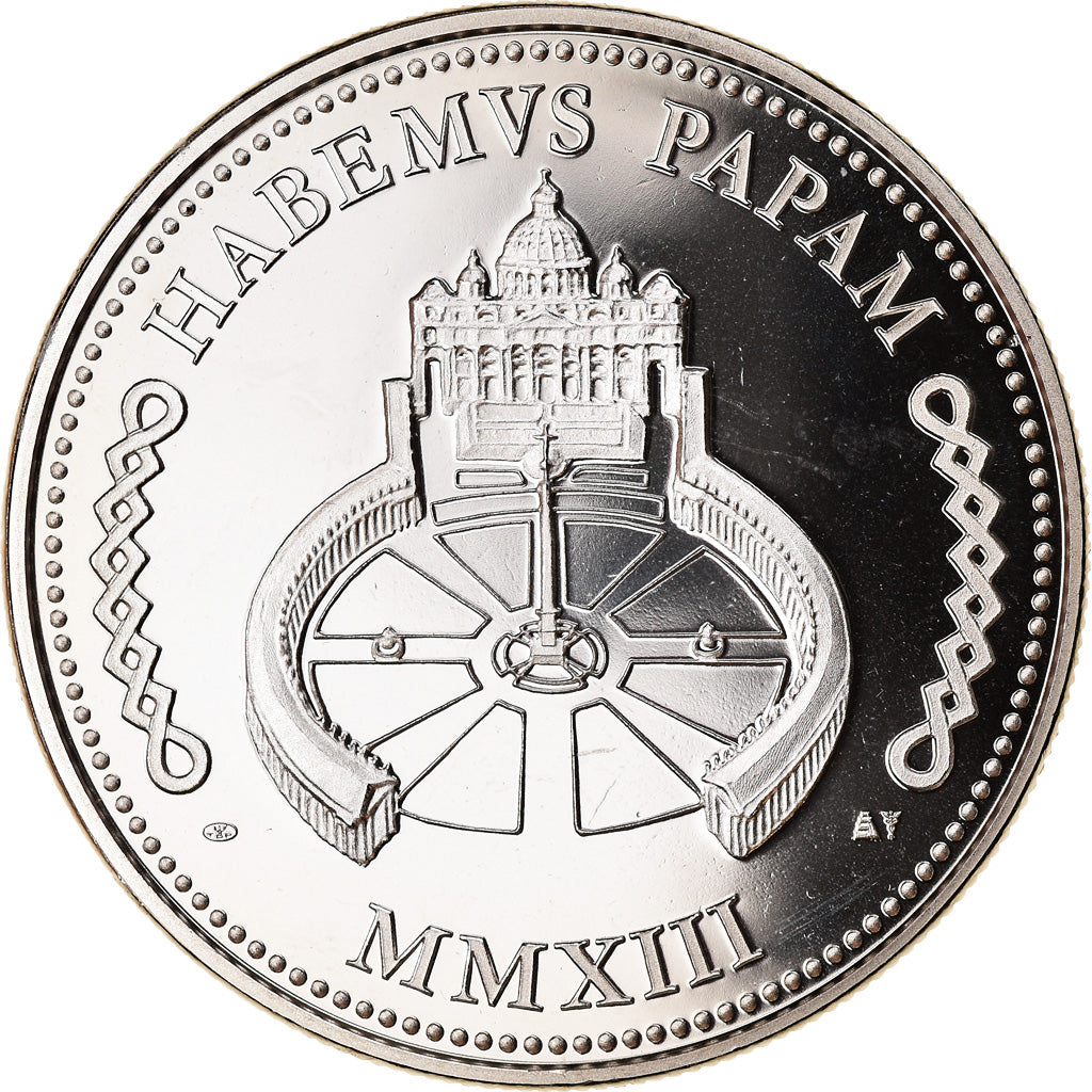 Vatican, Medal, Le Pape François, MS(63), Copper-nickel