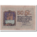 Banknote, Austria, Schwanenstadt, 50 Heller, chateau 1, 1920, UNC(63), Mehl:977