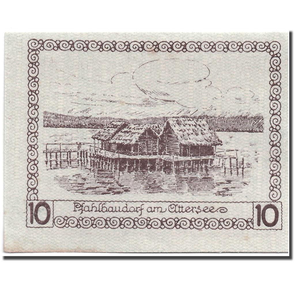 Banknote, Austria, Schörfling am Attersee O.Ö. Marktgemeinde, 10 Heller