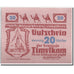 Banknote, Austria, Timelkam, 20 Heller, personnage, 1920, 1920-04-01, UNC(63)