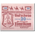 Geldschein, Österreich, Timelkam, 20 Heller, personnage 2, 1920, 1920-04-01
