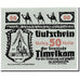 Banknote, Austria, Timelkam, 50 Heller, personnage 2, 1920, 1920-04-01, UNC(63)