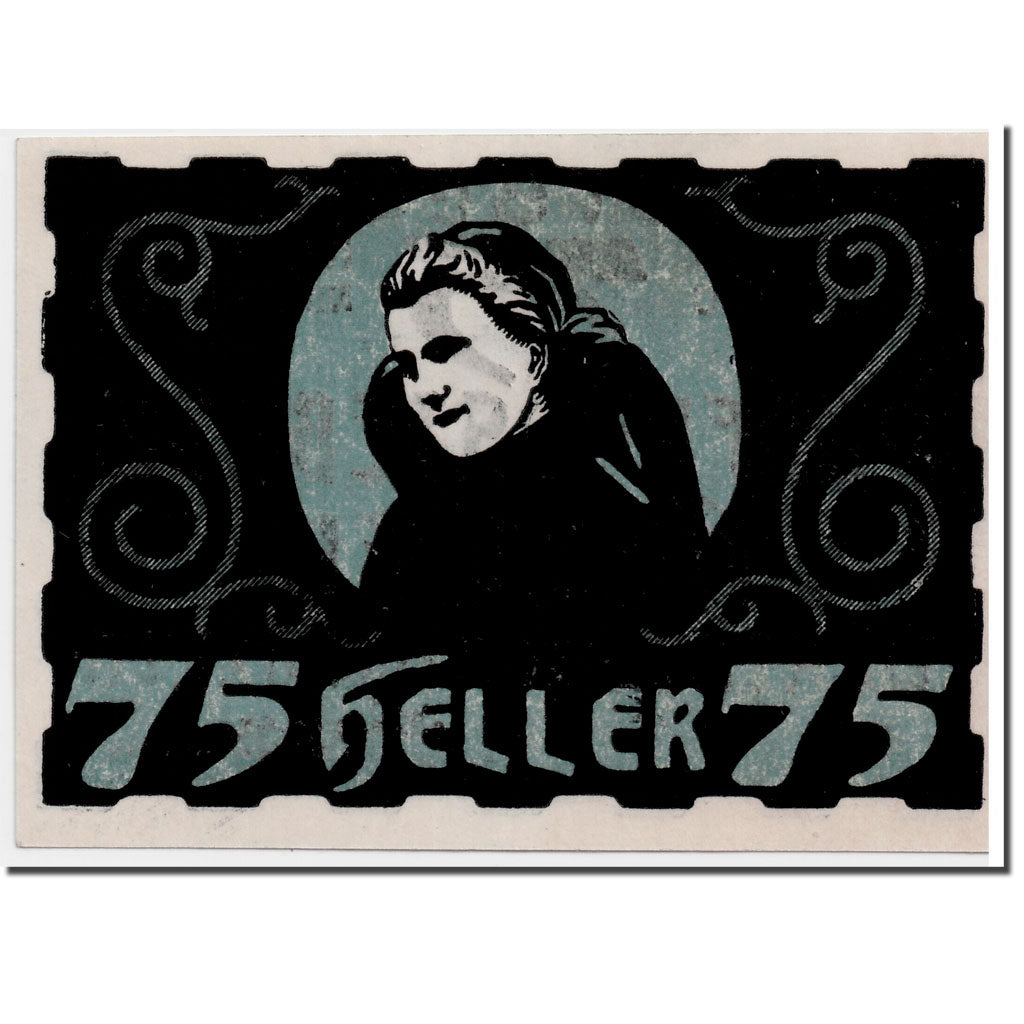 Banknote, Austria, Ulrichsberg, 75 Heller, personnage, 1920, 1920-05-05