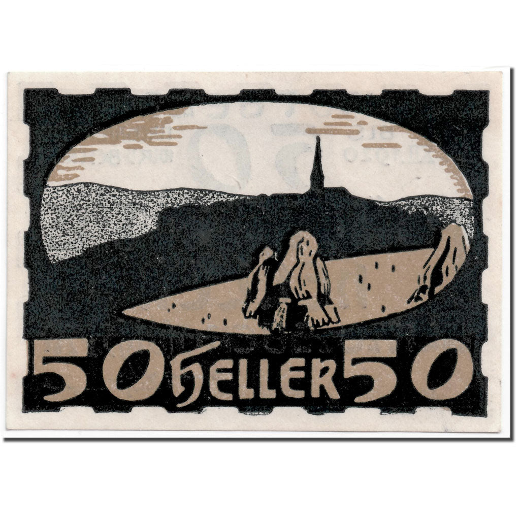 Banknote, Austria, Ulrichsberg, 50 Heller, paysage, 1920, 1920-05-05, UNC(63)