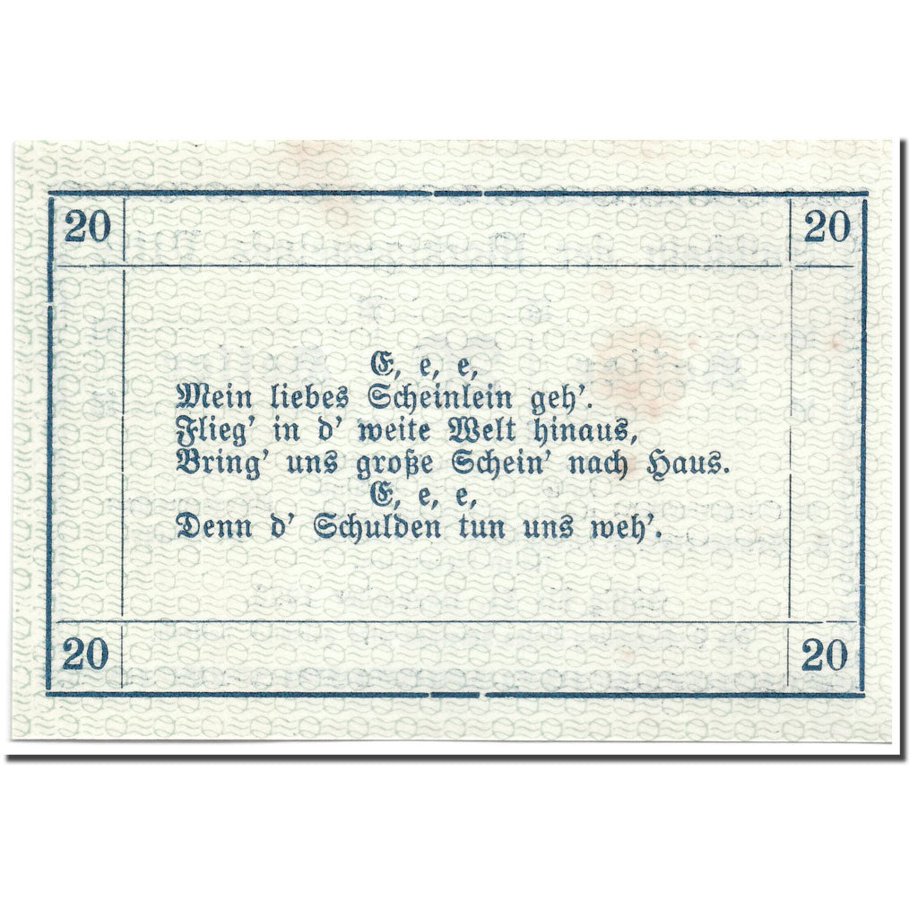Banknote, Austria, Vitis, 20 Heller, graphique, 1920, UNC(63), Mehl:1115