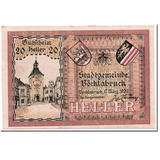 Banknote, Austria, Vocklabruck, 20 Heller, paysage, 1920, 1920-03-17, UNC(63)
