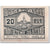 Banknote, Austria, Zell B. Zellhof, 20 Heller, paysage, 1920, 1920-12-31