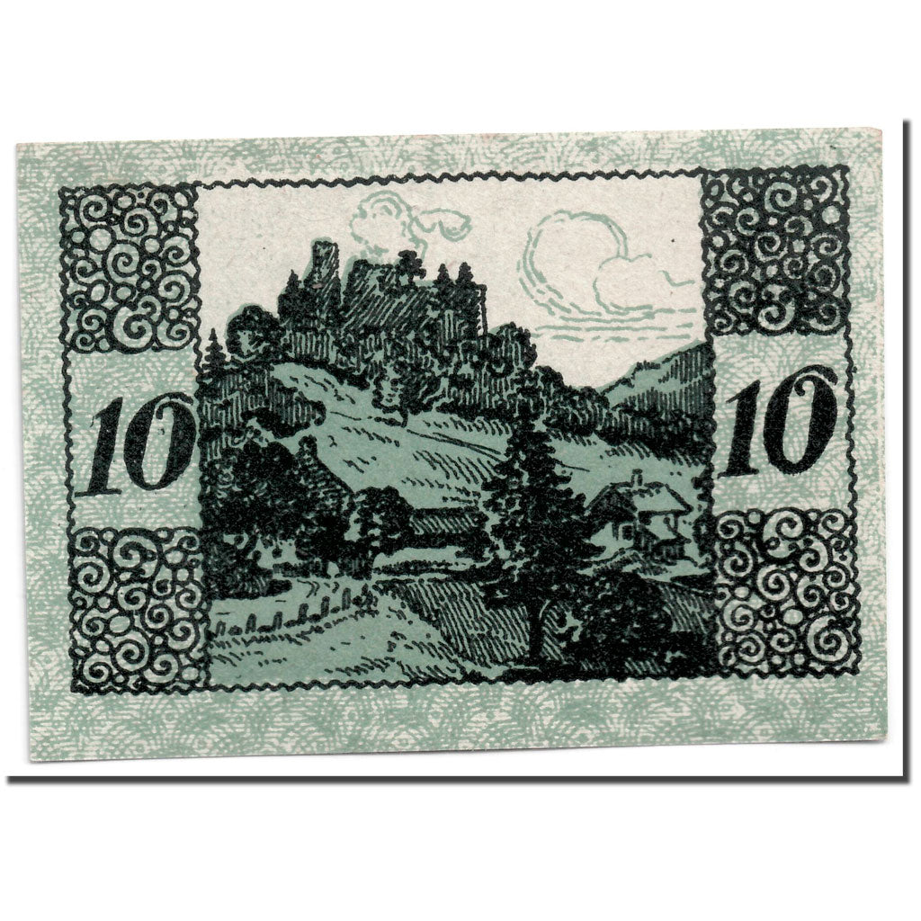 Banknote, Austria, Windegg, 10 Heller, paysage, 1920, 1920-05-15, UNC(63)