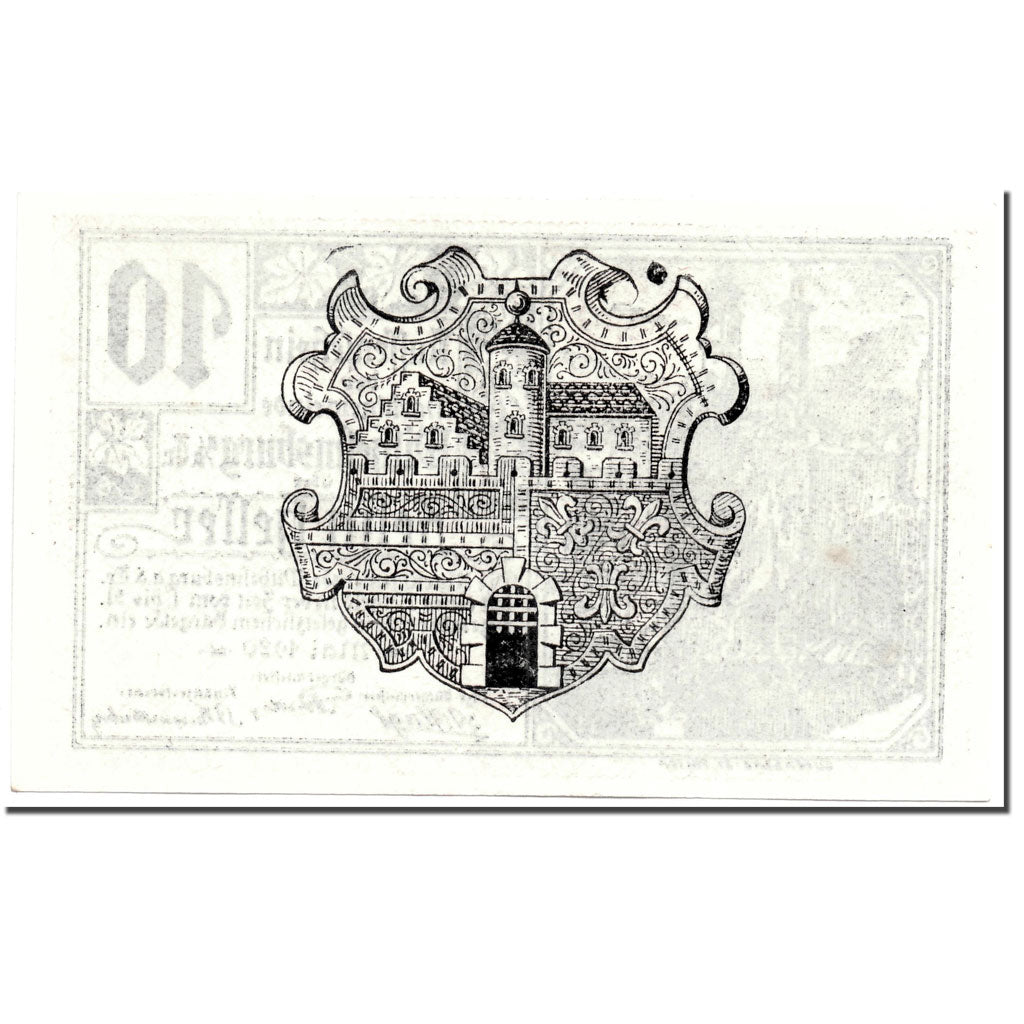 Banknote, Austria, Wilhelmsburg, 10 Heller, Ecusson, 1920, UNC(63), Mehl:1235