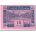 Banknote, Austria, Zell am See, 10 Heller, paysage, 1920, 1920-06-01, UNC(63)