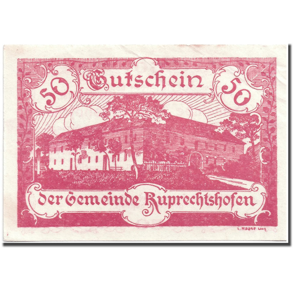 Banknote, Austria, Ruprechtshofen, 50 Heller, manoir, 1920, 1920-06-03, UNC(63)