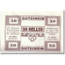 Banknote, Austria, Steinerkirchen, 50 Heller, Eglise, UNC(63), Mehl:1029.1