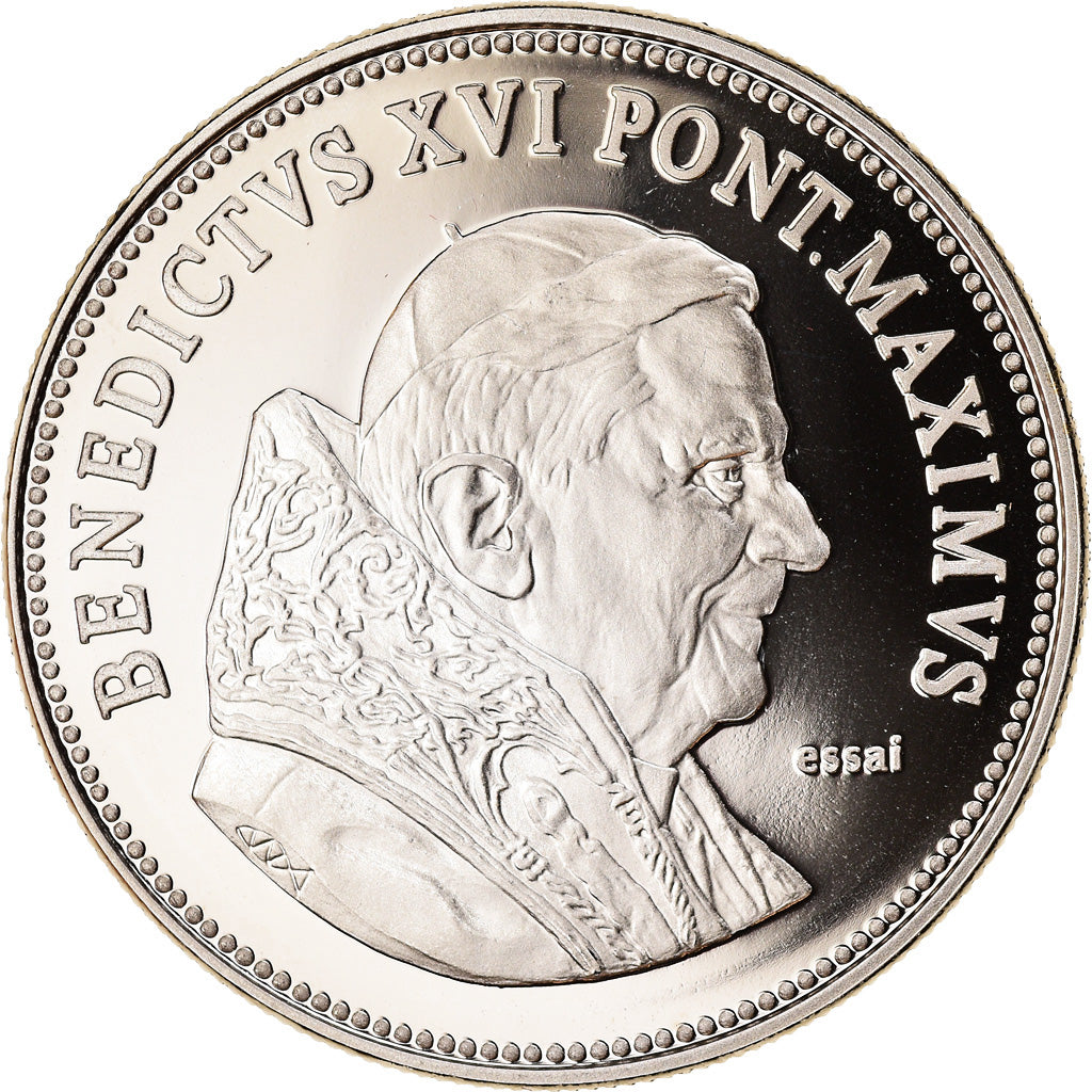 Watykan, Medal, Le Pape Benoit XVI, MS(63), Miedź-Nikiel