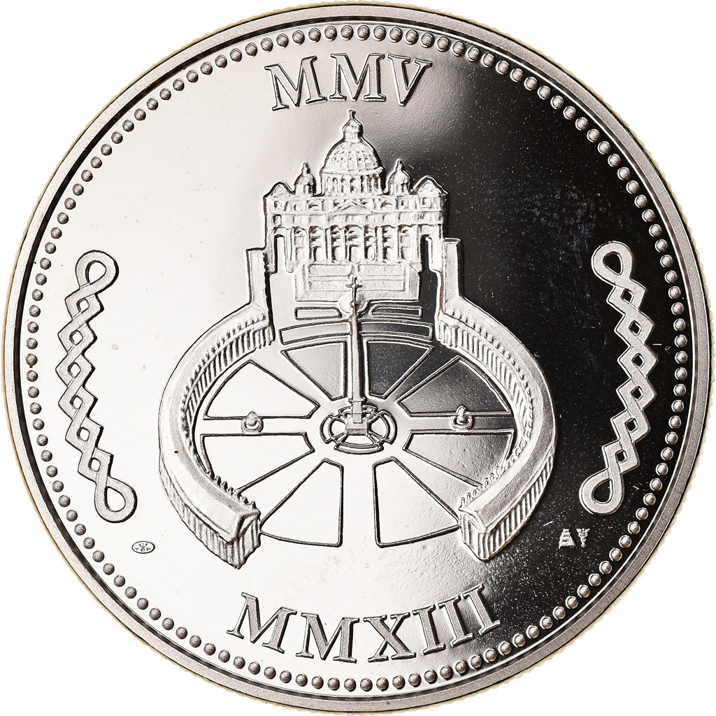 Watykan, Medal, Le Pape Benoit XVI, MS(63), Miedź-Nikiel