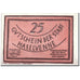 Banknote, Germany, Haselünne, 25 Pfennig, personnage, 1921, 1921-10-01