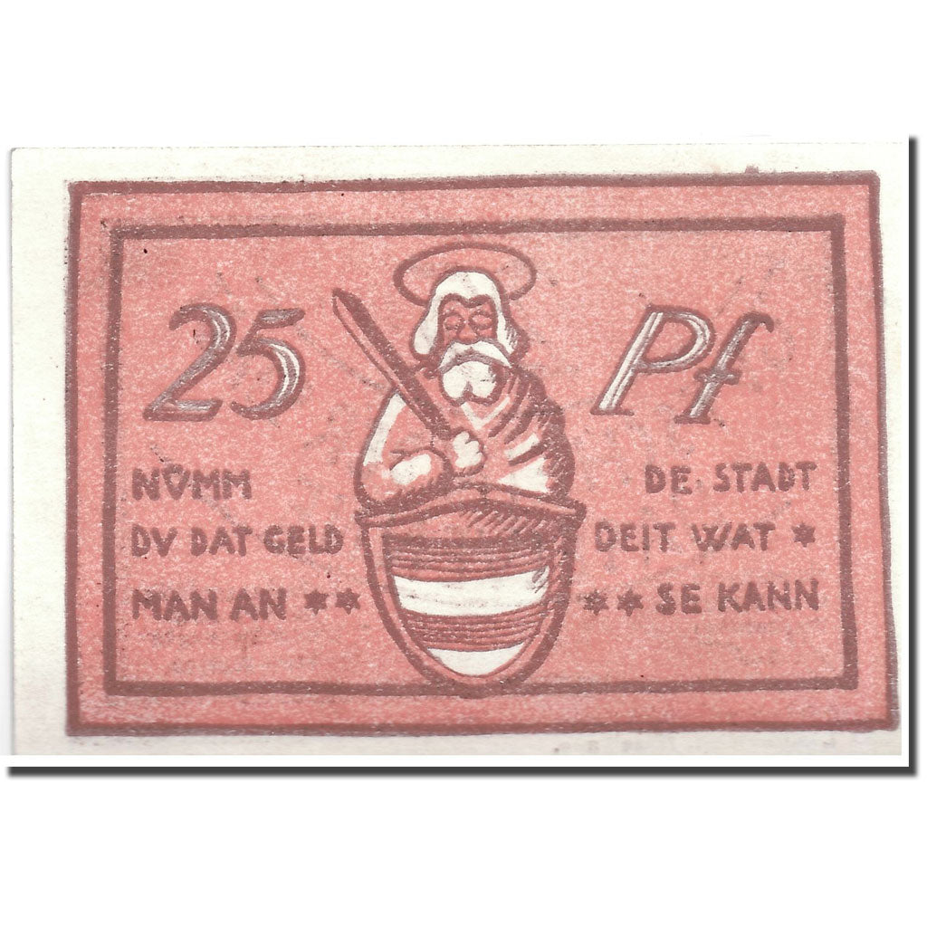 Banknote, Germany, Haselünne, 25 Pfennig, personnage, 1921, 1921-10-01