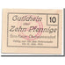 Banconote, Germania, Obercunnersdorf, 10 Pfennig, paysage, 1919, 1919-12-31