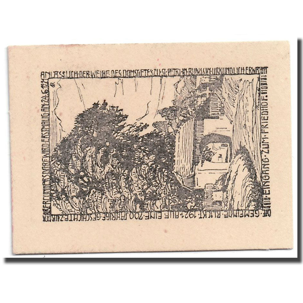 Banconote, Germania, Obercunnersdorf, 10 Pfennig, paysage, 1919, 1919-12-31