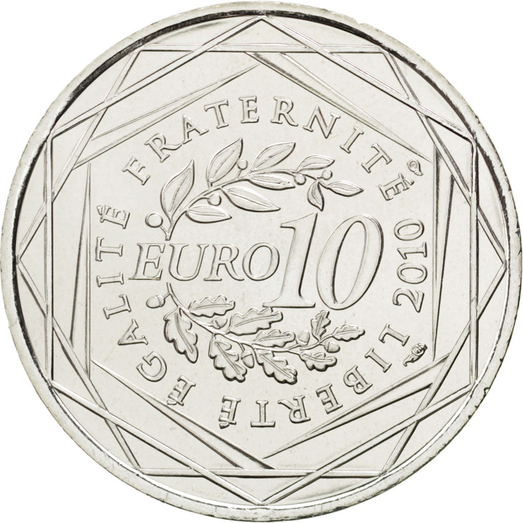 Coin, France, 10 Euro, 2010, MS(63), Silver, KM:1650