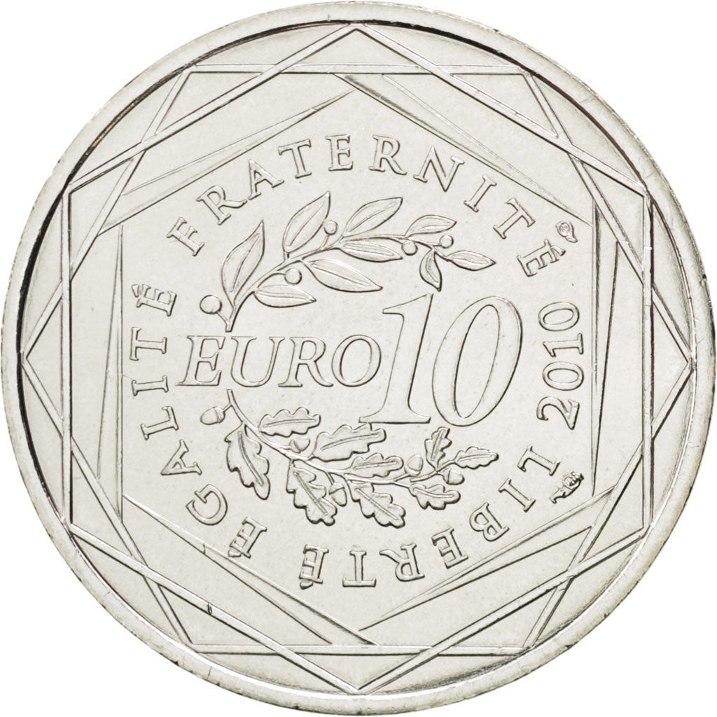 Coin, France, 10 Euro, 2010, MS(63), Silver, KM:1663