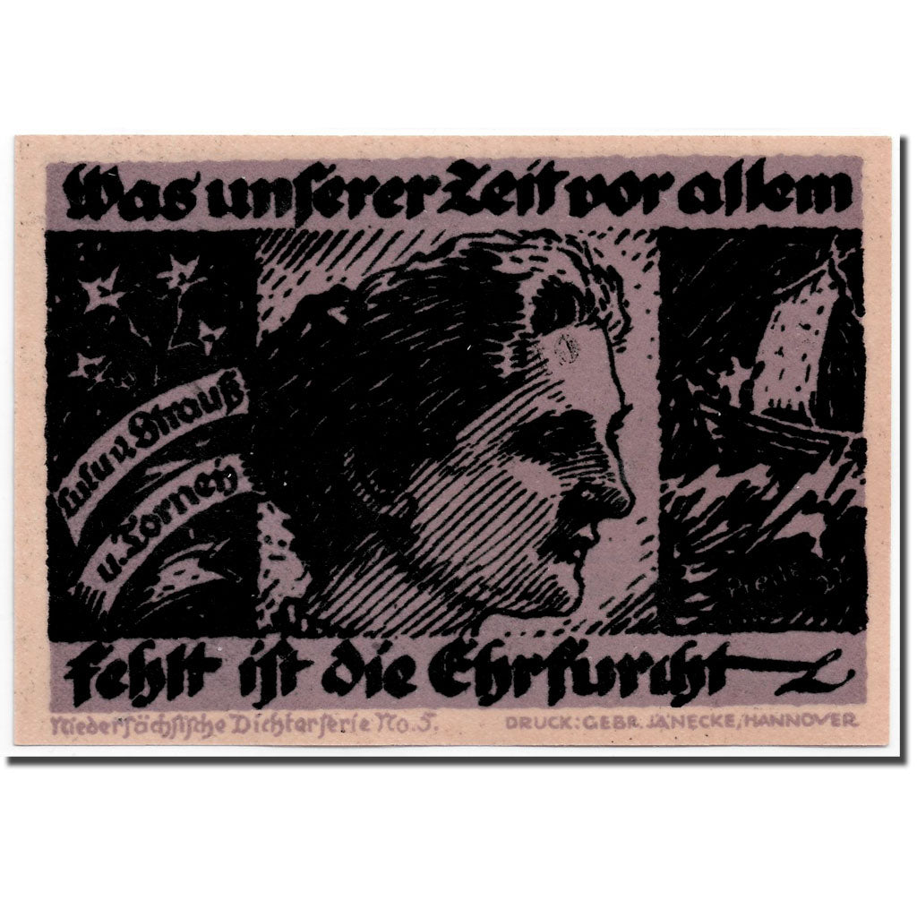 Banknot, Niemcy, Hannover, 2 Mark, portrait, 1922, 1922-02-01, UNC(63)