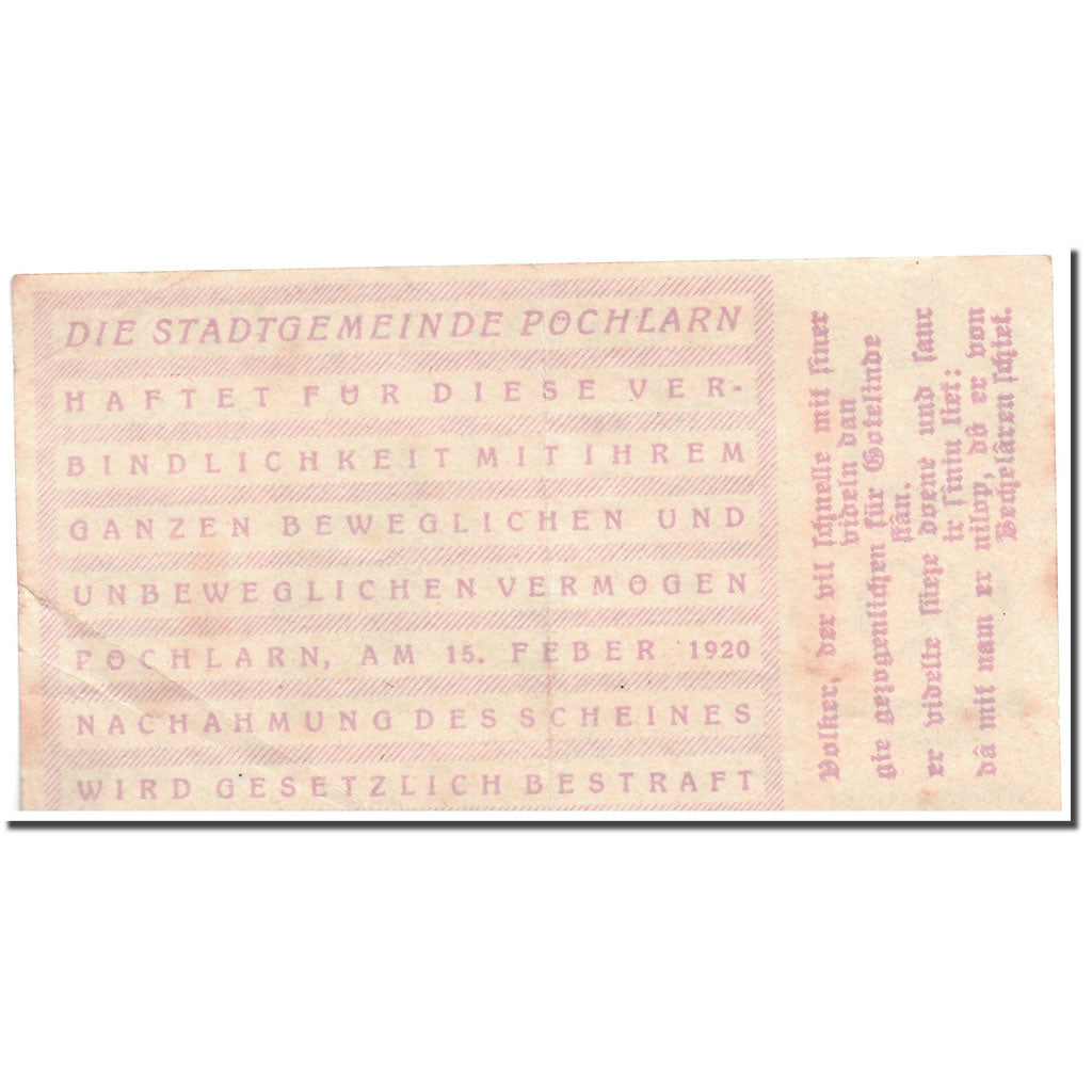 Banknote, Austria, Pochlarn, 60 Heller, Eglise, 1920, 1920-02-15, UNC(63)