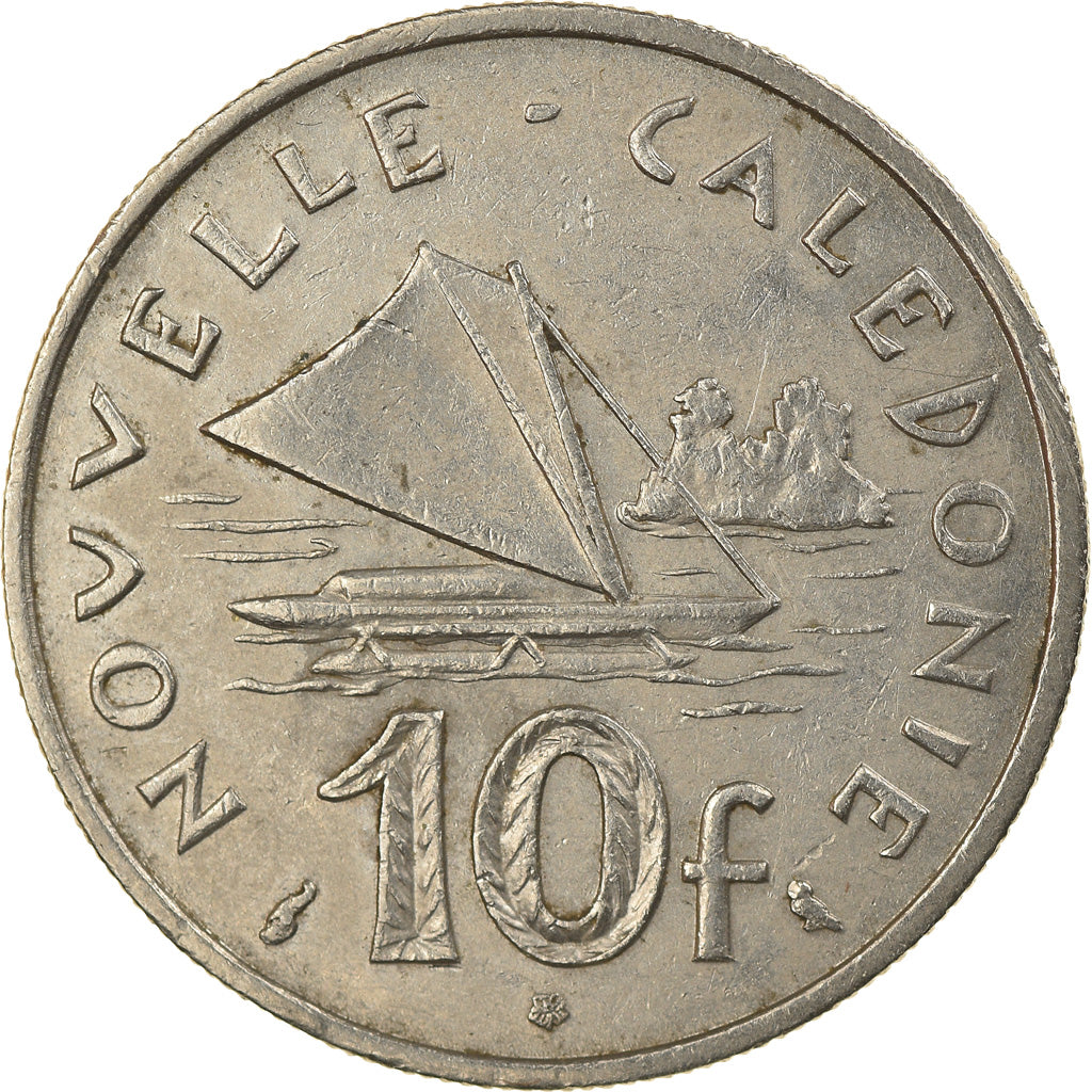 Coin, New Caledonia, 10 Francs, 1967, Paris, AU(50-53), Nickel, KM:5
