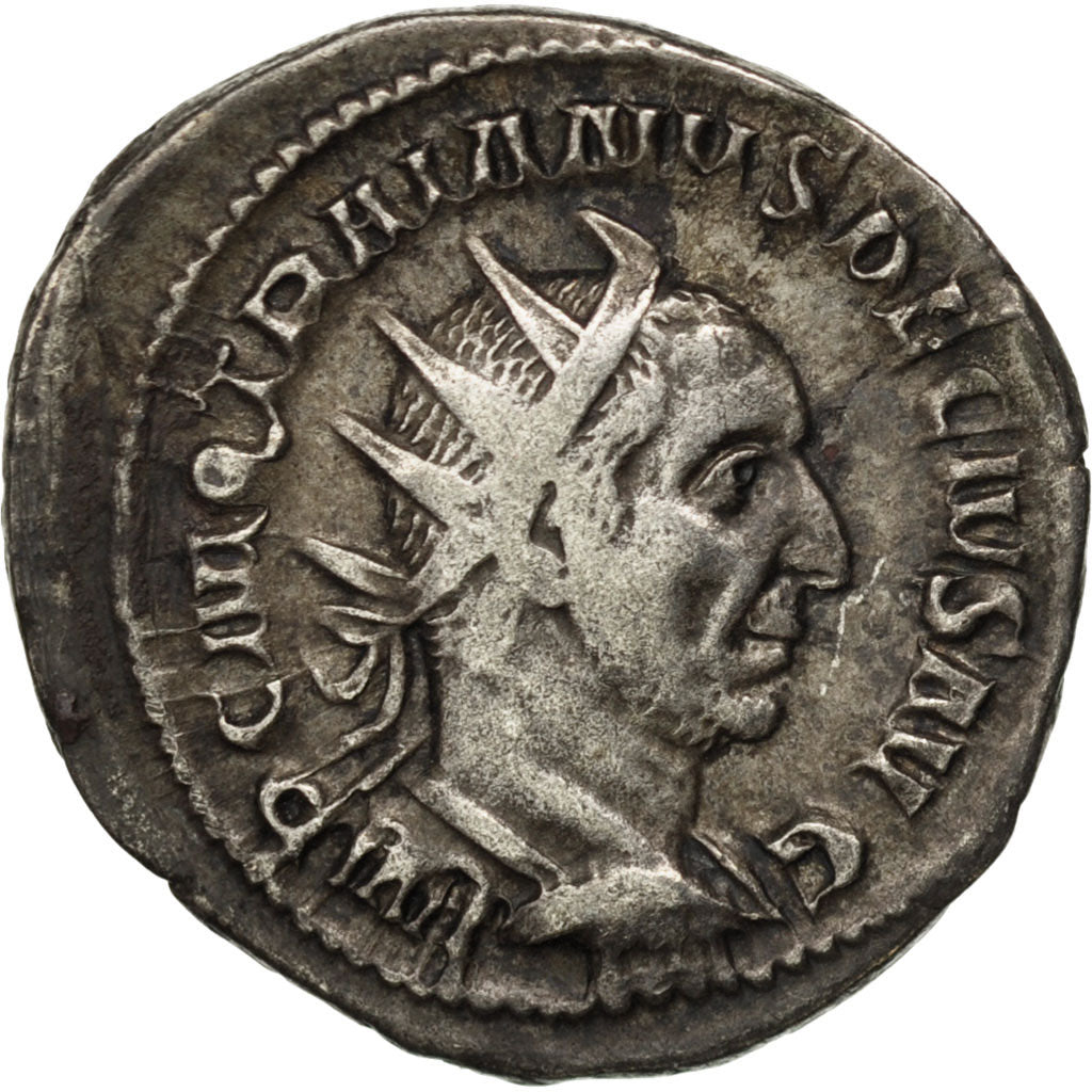 Münze, Trajan Decius, Antoninianus, Rome, SS, Billon, RIC:10b