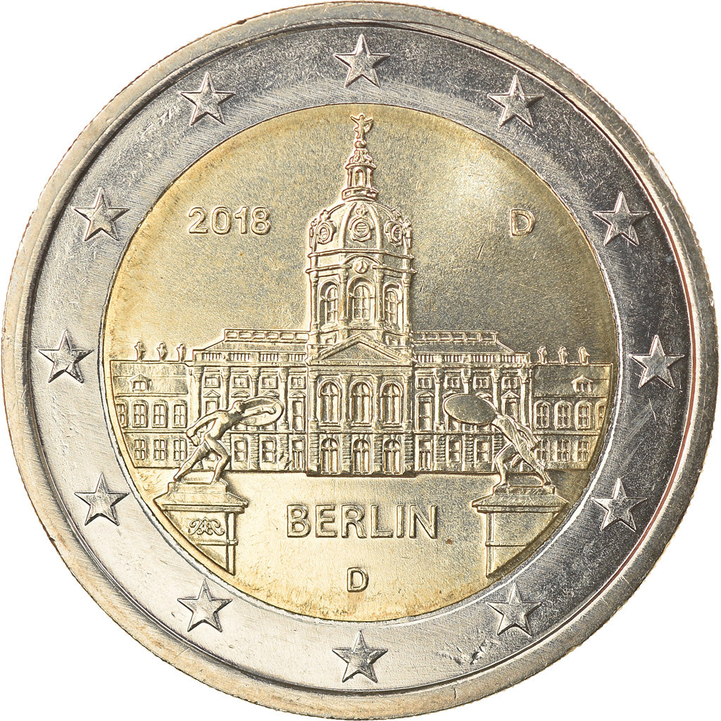 Germany, 2 Euro, Ville de Berlin, 2018, Munich, MS(63), Bi-Metallic