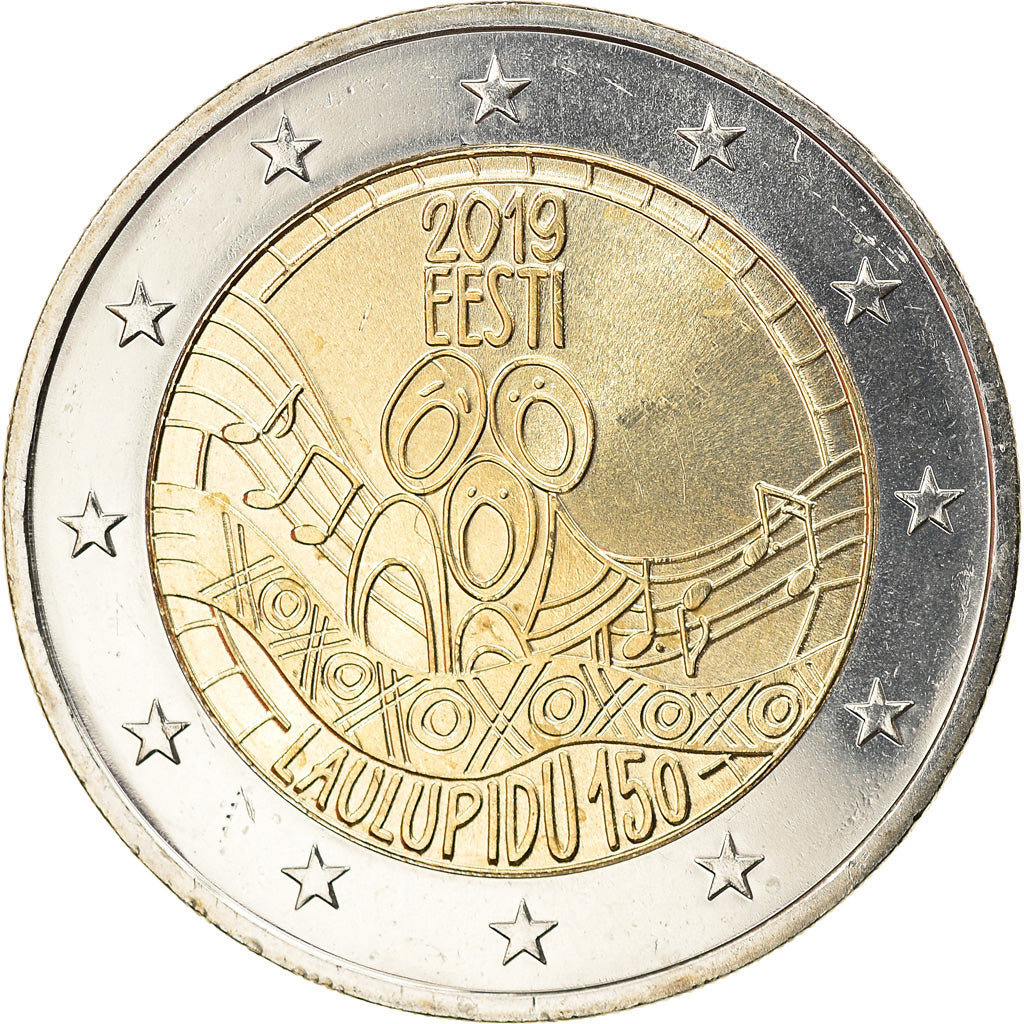 Estonia, 2 Euro, Festival estonien de la chanson, 2019, SPL, Bi-Metallic