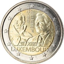 Luxemburg, 2 Euro, 175e anniversaire de la mort du grand-duc Guillaume Ier