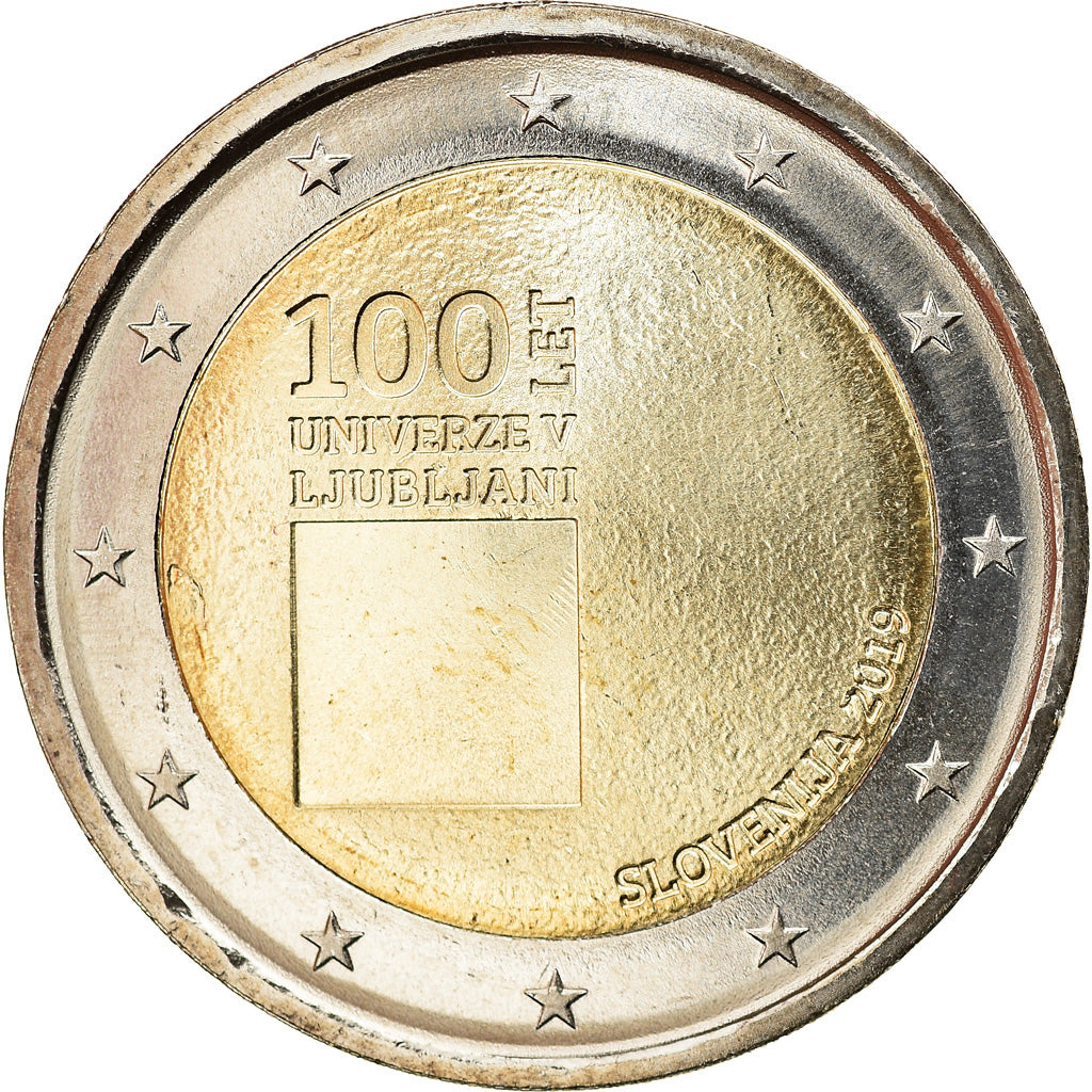 Slowenien, 2 Euro, University of Ljubljana, 2019, UNZ, Bi-Metallic