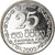 Moneta, Sri Lanka, 25 Cents, 2002, MS(63), Nikiel powlekany stalą, KM:141a