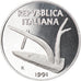 Coin, Italy, 10 Lire, 1991, Rome, Proof, MS(65-70), Aluminum, KM:93