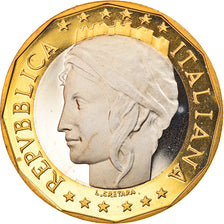 Coin, Italy, 1000 Lire, 1997, Rome, Proof, MS(65-70), Bi-Metallic, KM:194