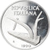 Coin, Italy, 10 Lire, 1990, Rome, Proof, MS(65-70), Aluminum, KM:93