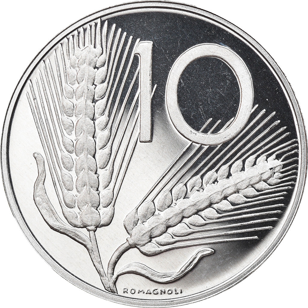 Coin, Italy, 10 Lire, 1998, Rome, MS(65-70), Aluminum, KM:93