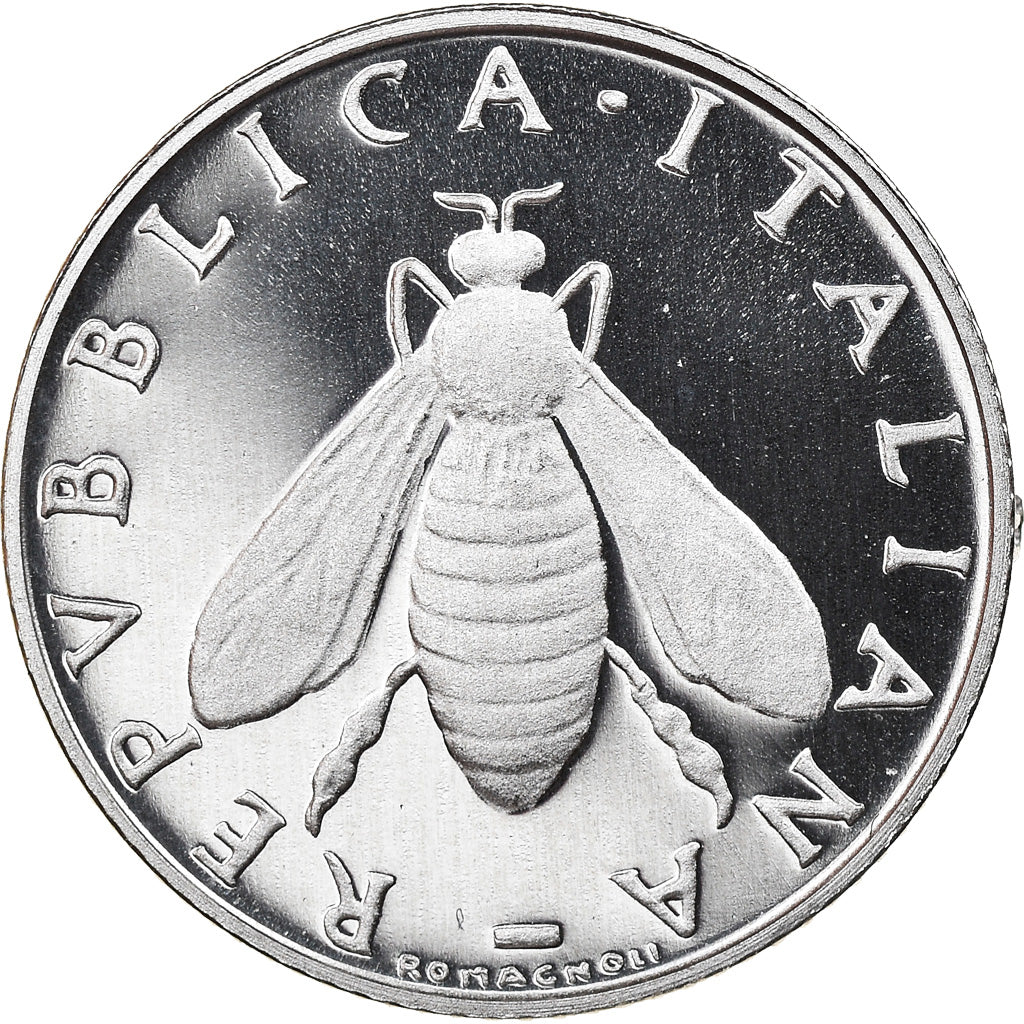 Coin, Italy, 2 Lire, 1992, Rome, Proof, MS(65-70), Aluminum, KM:94
