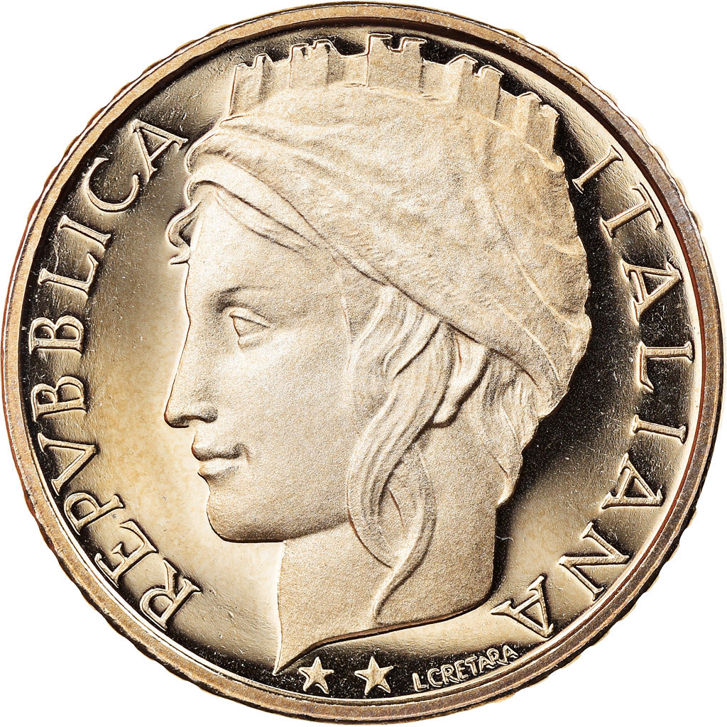 Coin, Italy, 100 Lire, 2001, Rome, Proof, MS(65-70), Copper-nickel, KM:159